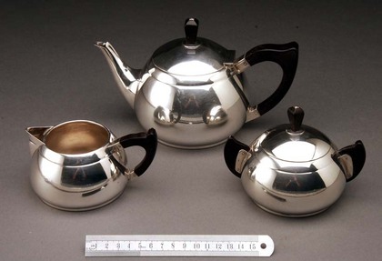 Art Deco Dutch Silver Teaset (3 piece)