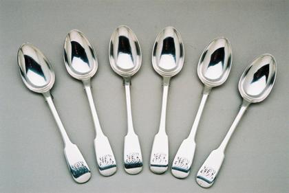 Teaspoons (6) - Fiddle pattern