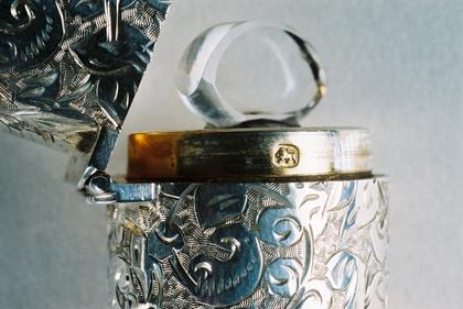 Sampson Mordan Antique Silver Perfume Bottle