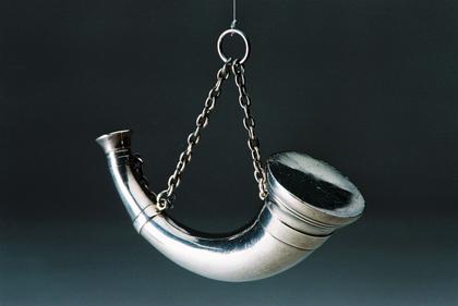 Sampson Mordan Antique Silver Bugle Scent Bottle - Thornhill
