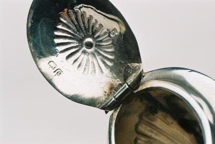 Miniature 4 piece silver tea service