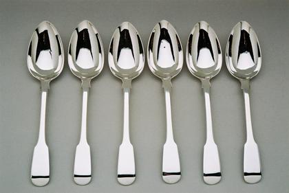 Dessertspoons (6) Fiddle pattern
