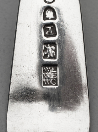 Chinese Export Silver Butter Knife