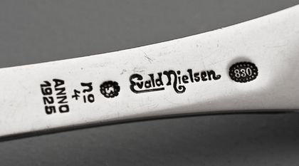 Danish Silver Skonvirke Pastry Server - Evald Nielsen No 4