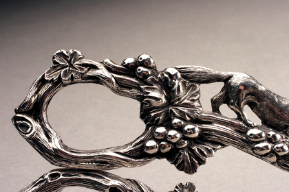 Fox and Vine Silver Grape Scissors