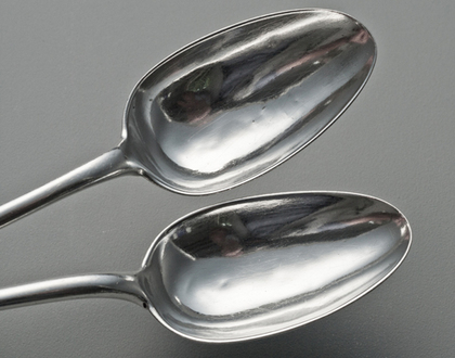 Cape Silver Tablespoons (Pair 2) - Cape Regiment, Bugle, Johannes Combrink