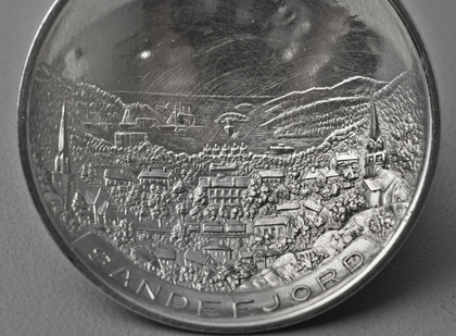 Norwegian Silver Mor Og Barn Sandefjord Art Deco Spoon