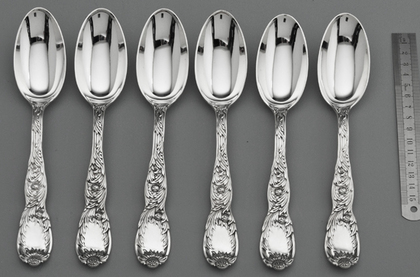 Tiffany Sterling Silver Indian Chrysanthemum Tablespoons (Set of 6)