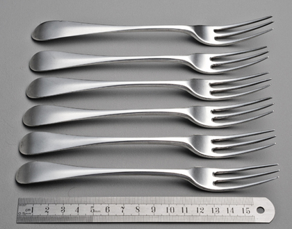 18th Century Dutch Silver Hanoverian 3 Pronged Forks - Hendrik Kamerlingh II
