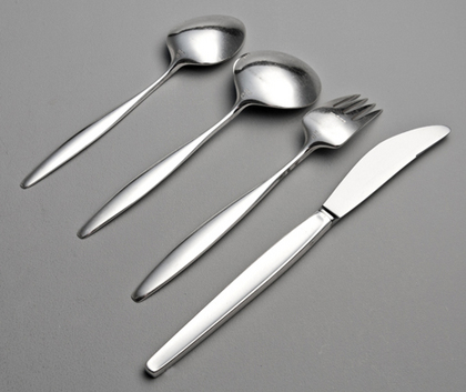 Georg Jensen Sterling Silver Cypress Pattern Flatware Set (24 pieces)