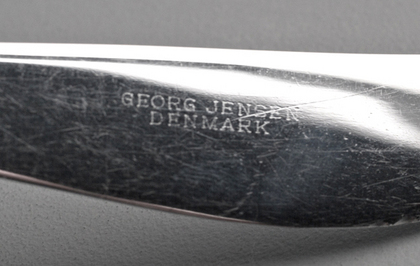 Georg Jensen Sterling Silver Cypress Pattern Flatware Set (24 pieces)