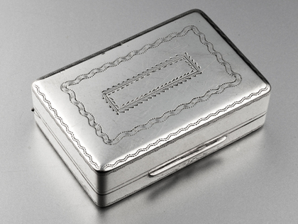  Early Cape Silver Snuff Box - Marthinus Lourens Smith