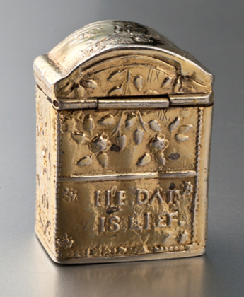 Dutch Silver Lodereindoosje / Vinaigrette - HE. DAT IS LIEF