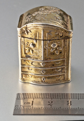 Dutch Silver Lodereindoosje / Vinaigrette - HE. DAT IS LIEF