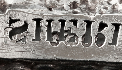 Antique Silver Five Barred Gate Sherry Wine Label - Edward Barnard & Sons