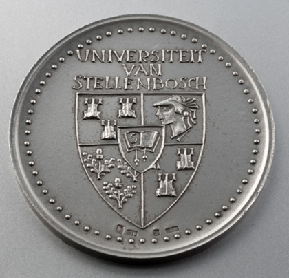 Stellenbosch University Silver Medallion 1866-1966 - Hoer Onderwys Op Stellenbosch