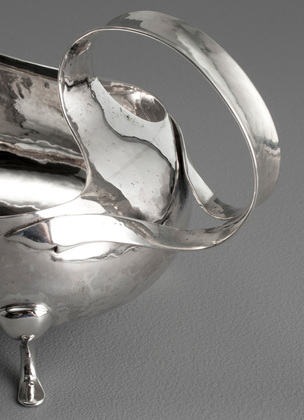  Arts & Crafts Antique Silver Sauce Boat - Art Nouveau Silver