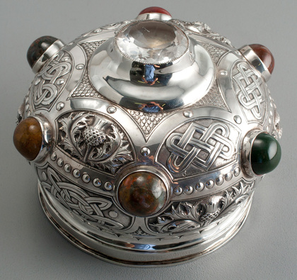 Scottish Silver Rams Head Snuff Mull Cover