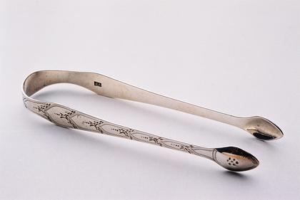 Hester Bateman Silver sugar tongs