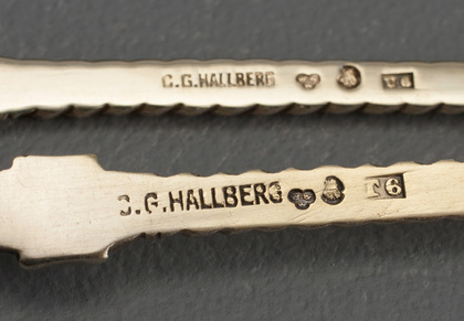 Swedish Antique Silver Souvenir Spoon and Fork - Stockholms Slott