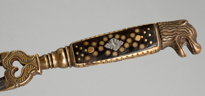 17th Century Traveling Knife and Fork Set - Leather Sheath