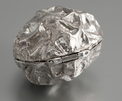 Tiffany & Co Sterling Silver Nut or Peachpit Pillbox - Italy