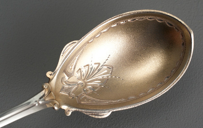 Bailey & Co Sterling Silver Fruit Serving Spoons (Pair) - Philadelphia