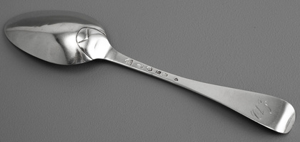 Dutch Silver Ribbed Hanoverian Tablespoon - Middelburg, Anthonie Janse