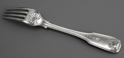 Chinese Export Silver Dessert Fork - WE WE WC