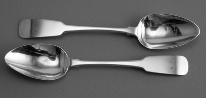 Irish Provincial Silver Teaspoons (Pair) - STERLING, Cork or Limerick