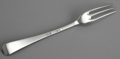 Rare Early Cape Silver 3 Pronged Hanoverian Pattern Fork - Daniel Heinrich Schmidt (2 of 2)