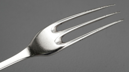 Rare Early Cape Silver 3 Pronged Hanoverian Pattern Fork - Daniel Heinrich Schmidt (2 of 2)