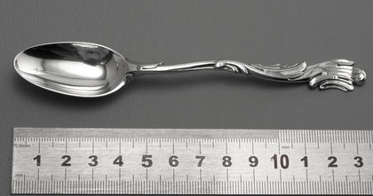 Dutch Rococo Silver Teaspoon - Johannes Schiotling
