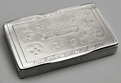 Scottish Provincial Silver Snuff Box - William Bremner, New Harbour Works, Wick, 1868