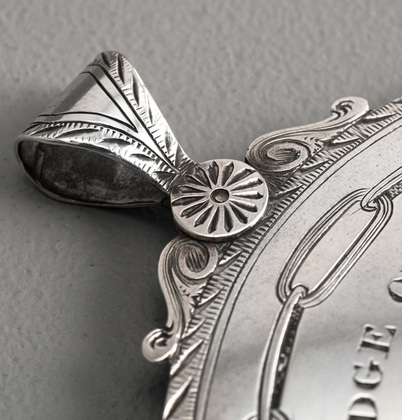 Brittannic Lodge of Odd Fellows Antique Silver Pendant - Joseph Dallinger