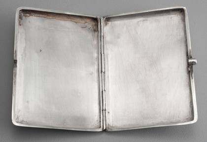 Victorian Silver Engraved Castletop Cigarette Case - Edinburgh Castle