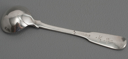 Indian Colonial Silver Salt Spoon