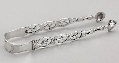 Hester Bateman Cast Silver Sugar Tongs