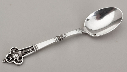 Cardeilhac French Silver Renaissance Pattern Coffee Spoon - 950 Grade