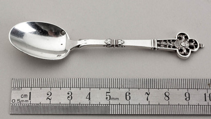 Cardeilhac French Silver Renaissance Pattern Coffee Spoon - 950 Grade