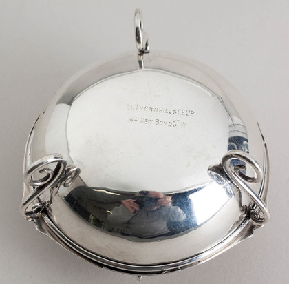 Rare Victorian Silver Triple Compartment Stamp Box - Grey & Co, Thornhill