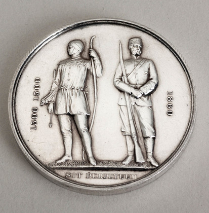 National Rifle Association 1860 Sterling Silver Trophy Medallion