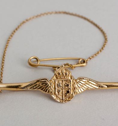 Royal South African Air Force Gold Sweetheart brooch - WW II