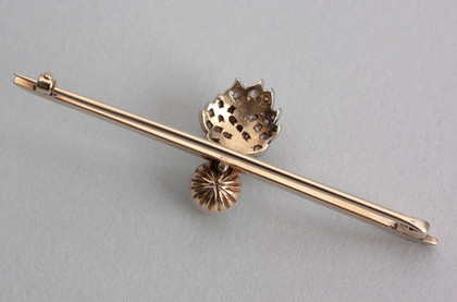 Grenadier Guards Diamond, Pearl and Gold Regimental Sweetheart Brooch