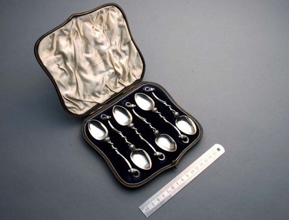 Medusa Snake Silver Teaspoon set (6)