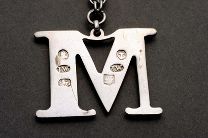 Pair of wine labels, M (Madeira)