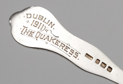 The British Bulldog Club Antique Silver Tablefork - Dublin 1911 The Quakeress