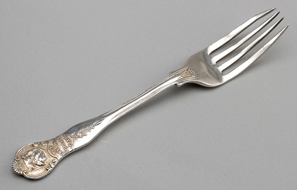 The British Bulldog Club Antique Silver Tablefork - Dublin 1911 The Quakeress