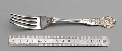 The British Bulldog Club Antique Silver Tablefork - Dublin 1911 The Quakeress