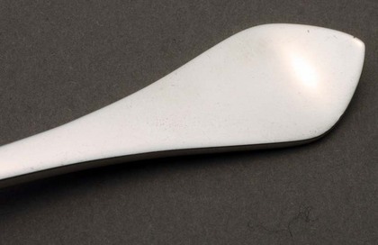 Antique Silver Christening spoon - Dognose